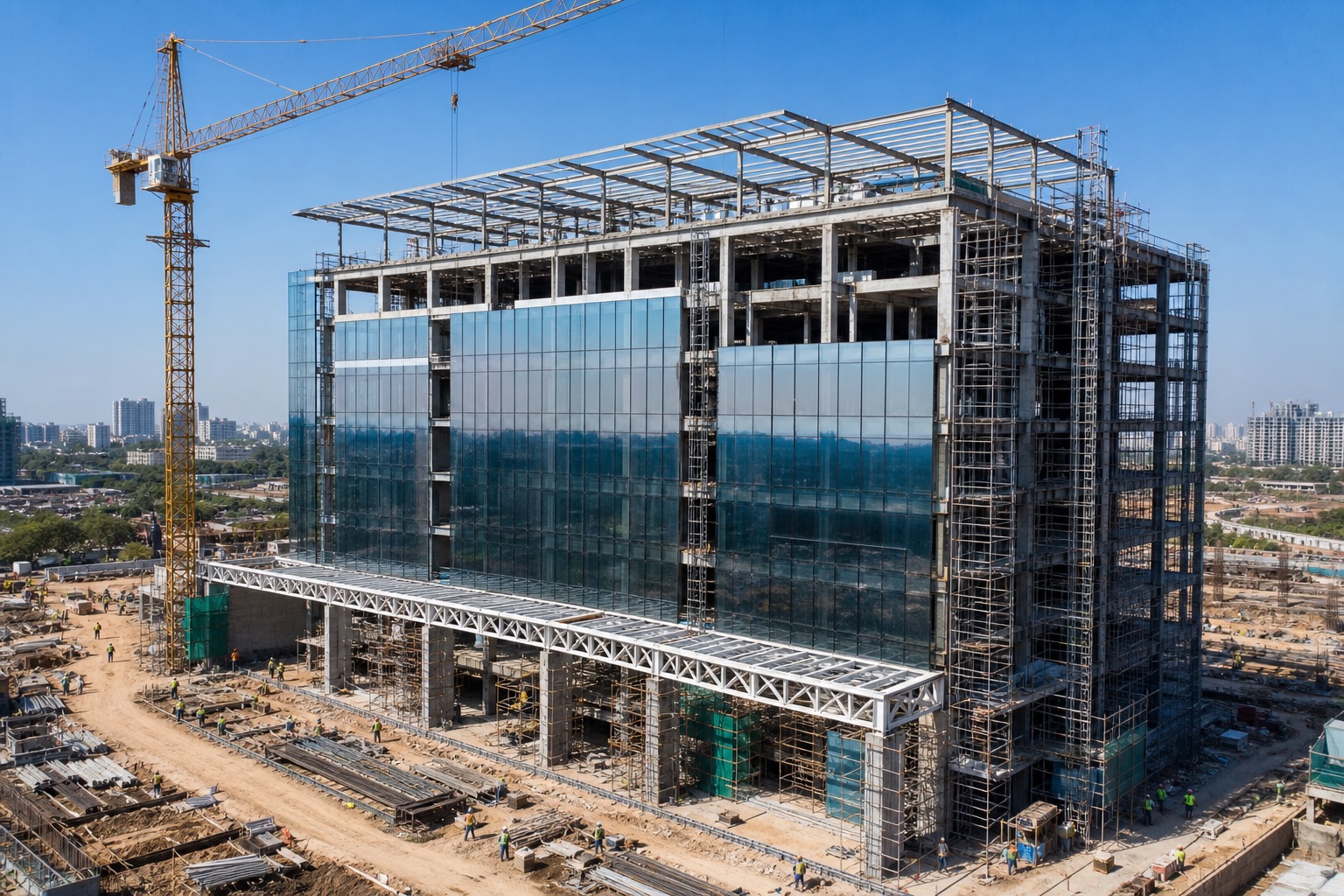 Commercial building under construction